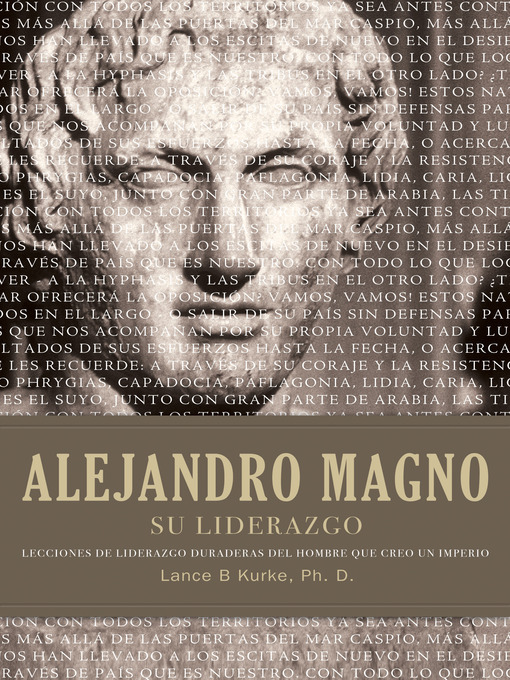 Title details for Alejandro magno su liderazgo by Lance Kurke - Available